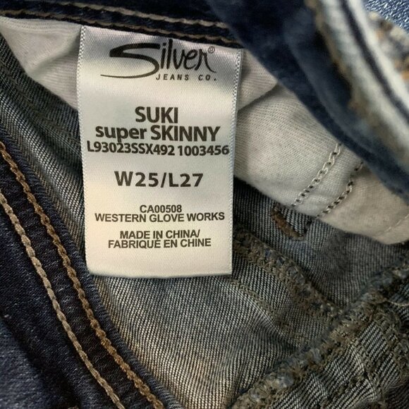 Silver Blue Suki Super Skinny Jeans - Picture 5 of 5